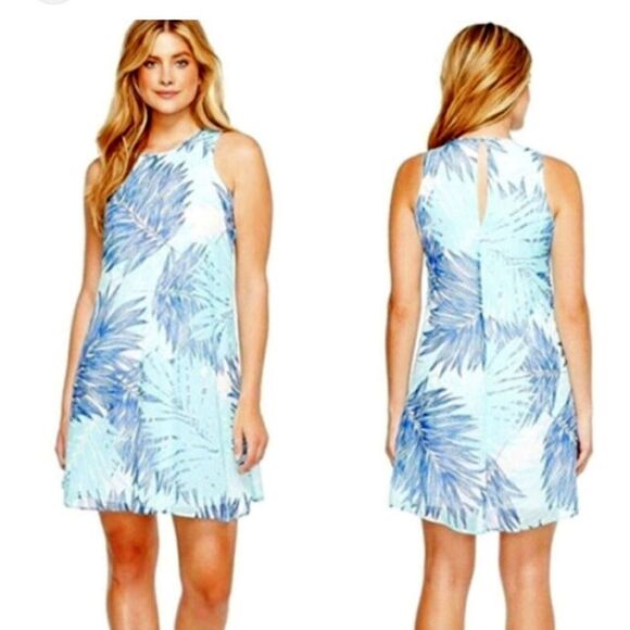 NEW Calvin Klein Tropical Inspired Swing Dress - Picture 1 of 12
